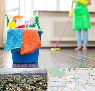 خدمات نظافت در گیشا