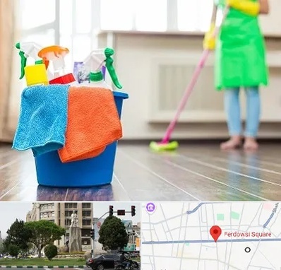 خدمات نظافت در میدان فردوسی تهران