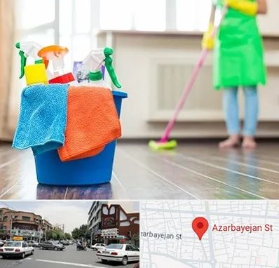 خدمات نظافت در خیابان آذربایجان