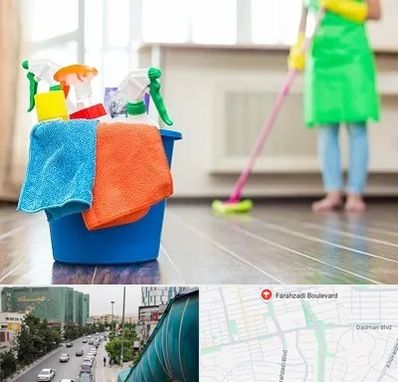 خدمات نظافت در بلوار فرحزادی