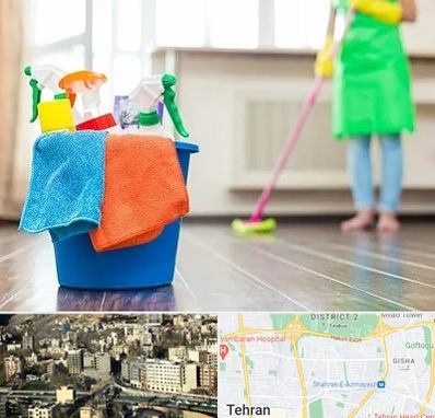 خدمات نظافت در مرزداران