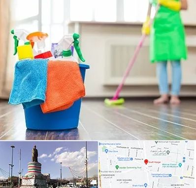 خدمات نظافت در کارگر جنوبی