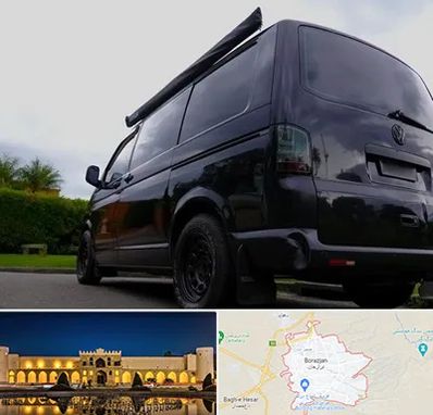 اجاره ون با راننده در برازجان