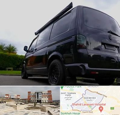 اجاره ون با راننده در حکیمیه 