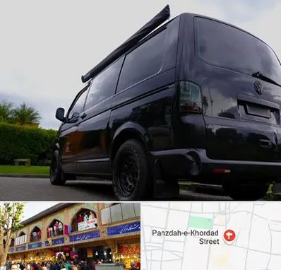 اجاره ون با راننده در 15 خرداد