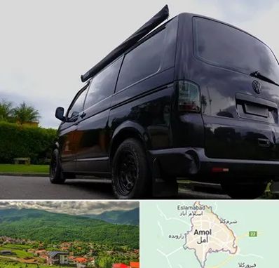 اجاره ون با راننده در آمل