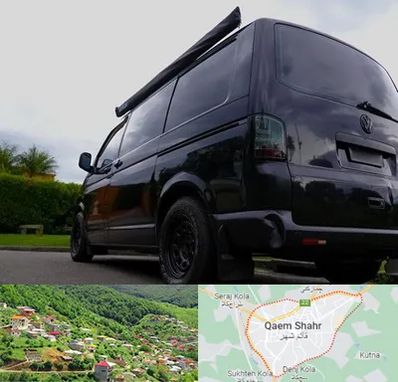 اجاره ون با راننده در قائم شهر