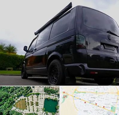 اجاره ون با راننده در وکیل آباد مشهد 