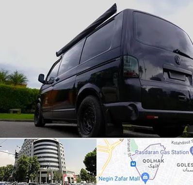 اجاره ون با راننده در قلهک 