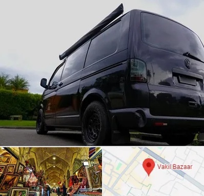 اجاره ون با راننده در بازار وکیل شیراز