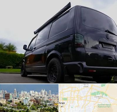 اجاره ون با راننده در شرق تهران 