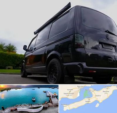 اجاره ون با راننده در قشم