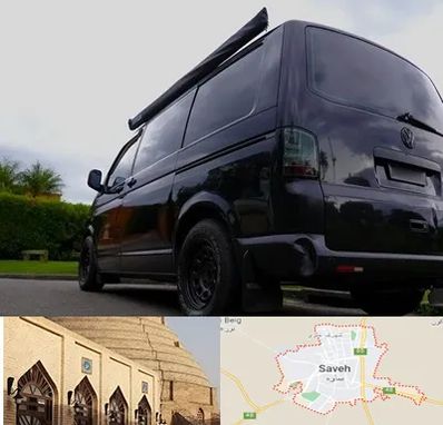 اجاره ون با راننده در ساوه
