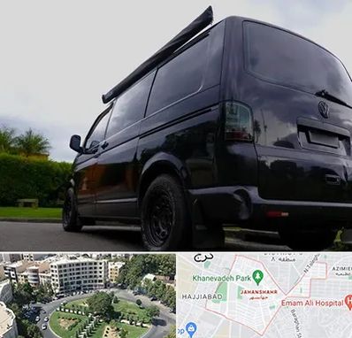 اجاره ون با راننده در جهانشهر کرج 