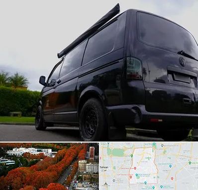 اجاره ون با راننده در منطقه 6 تهران 