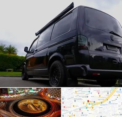 اجاره ون با راننده در میدان ولیعصر 