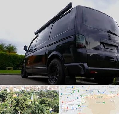 اجاره ون با راننده در منطقه 13 تهران 