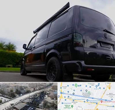 اجاره ون با راننده در فرجام 