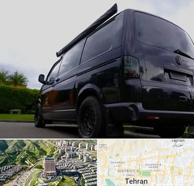 اجاره ون با راننده در شمال تهران 