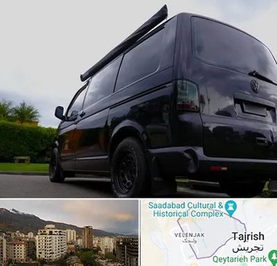 اجاره ون با راننده در زعفرانیه 