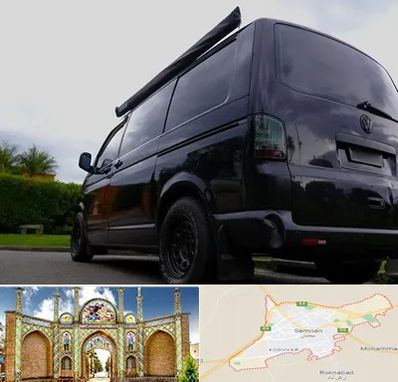 اجاره ون با راننده در سمنان