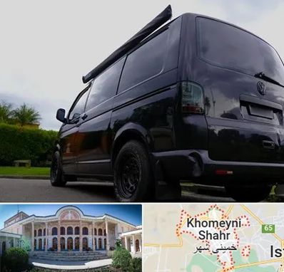 اجاره ون با راننده در خمینی شهر