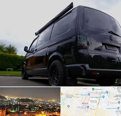 اجاره ون با راننده در مارلیک کرج