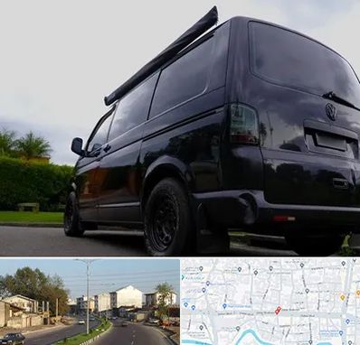 اجاره ون با راننده در ضیابری رشت 