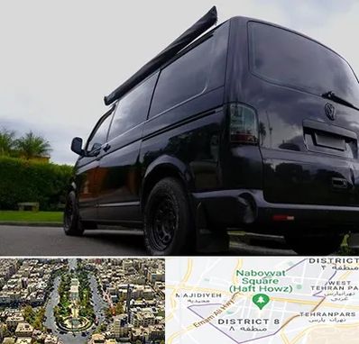 اجاره ون با راننده در نارمک 