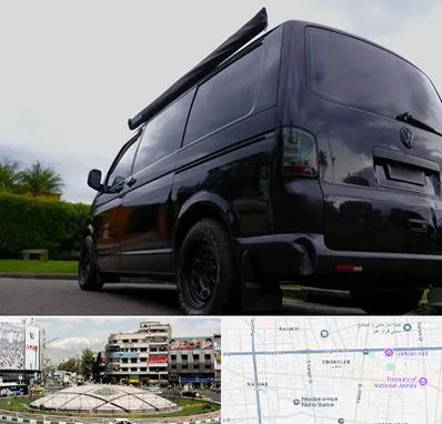 اجاره ون با راننده در مرکز تهران