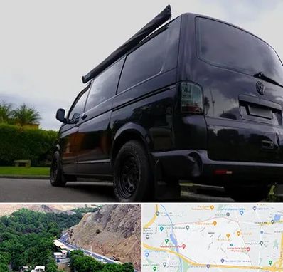 اجاره ون با راننده در کن 