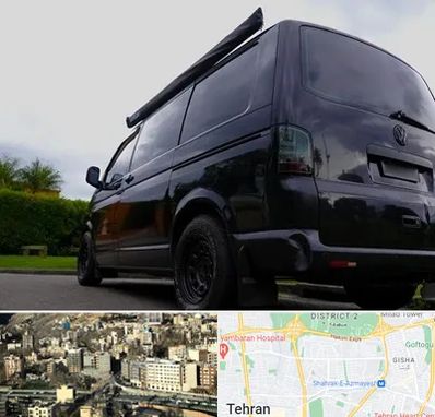 اجاره ون با راننده در مرزداران 