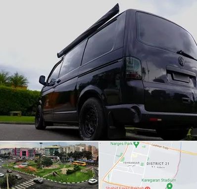 اجاره ون با راننده در تهرانسر 