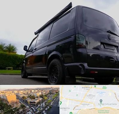 اجاره ون با راننده در تهرانپارس 