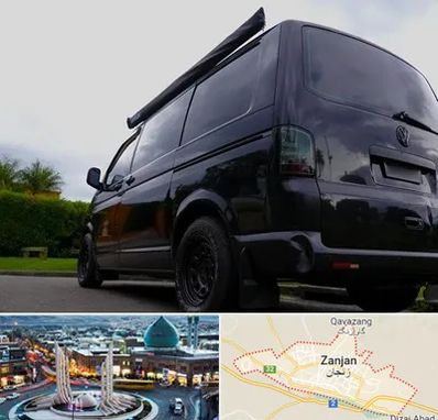 اجاره ون با راننده در زنجان