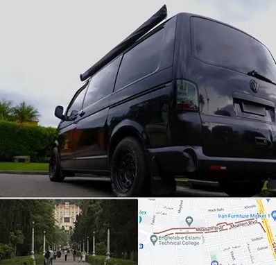 اجاره ون با راننده در بلوار معلم رشت 