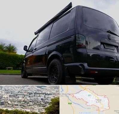 اجاره ون با راننده در یاسوج