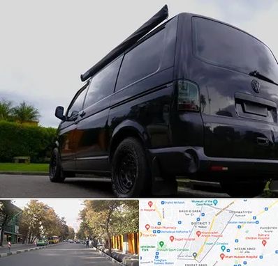 اجاره ون با راننده در شریعتی 