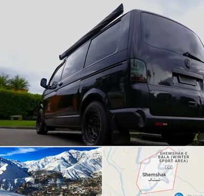 اجاره ون با راننده در شمشک