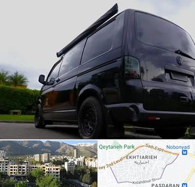 اجاره ون با راننده در اختیاریه 