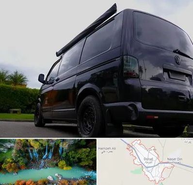 اجاره ون با راننده در دورود