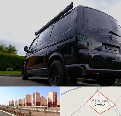 اجاره ون با راننده در پردیسان قم