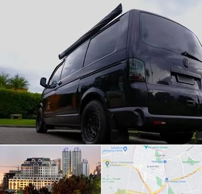 اجاره ون با راننده در فرشته 