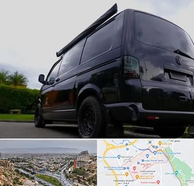 اجاره ون با راننده در معالی آباد شیراز