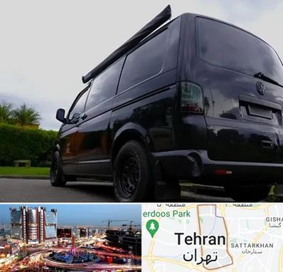 اجاره ون با راننده در صادقیه 