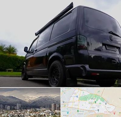 اجاره ون با راننده در منطقه 4 تهران 