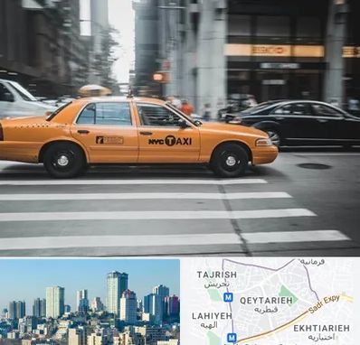 اجاره تاکسی با راننده در قیطریه 