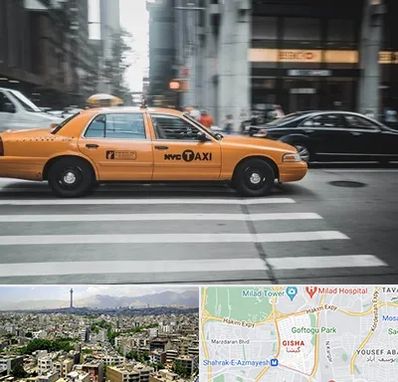 اجاره تاکسی با راننده در گیشا 