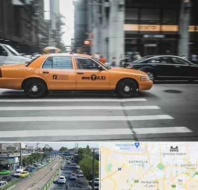 اجاره تاکسی با راننده در جنوب تهران 