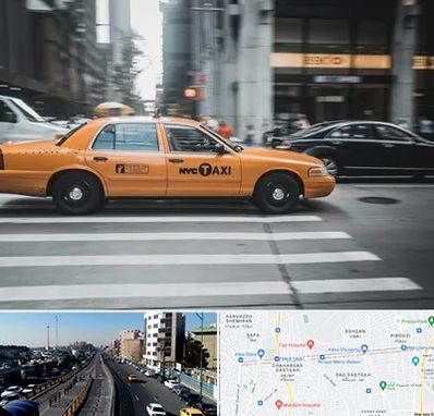 اجاره تاکسی با راننده در پیروزی 